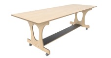 Hoogzit tafel L180 x B80 cm Berken Tangara Groothandel voor de Kinderopvang Kinderdagverblijfinrichting